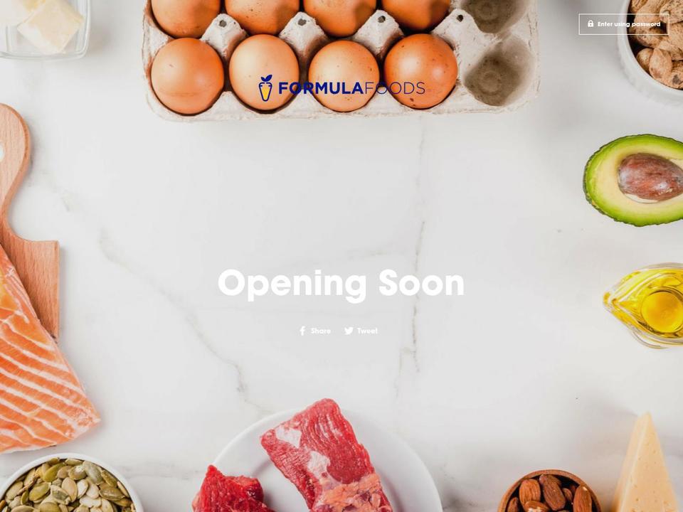 formulafoods.com — Shopify storefront screenshot
