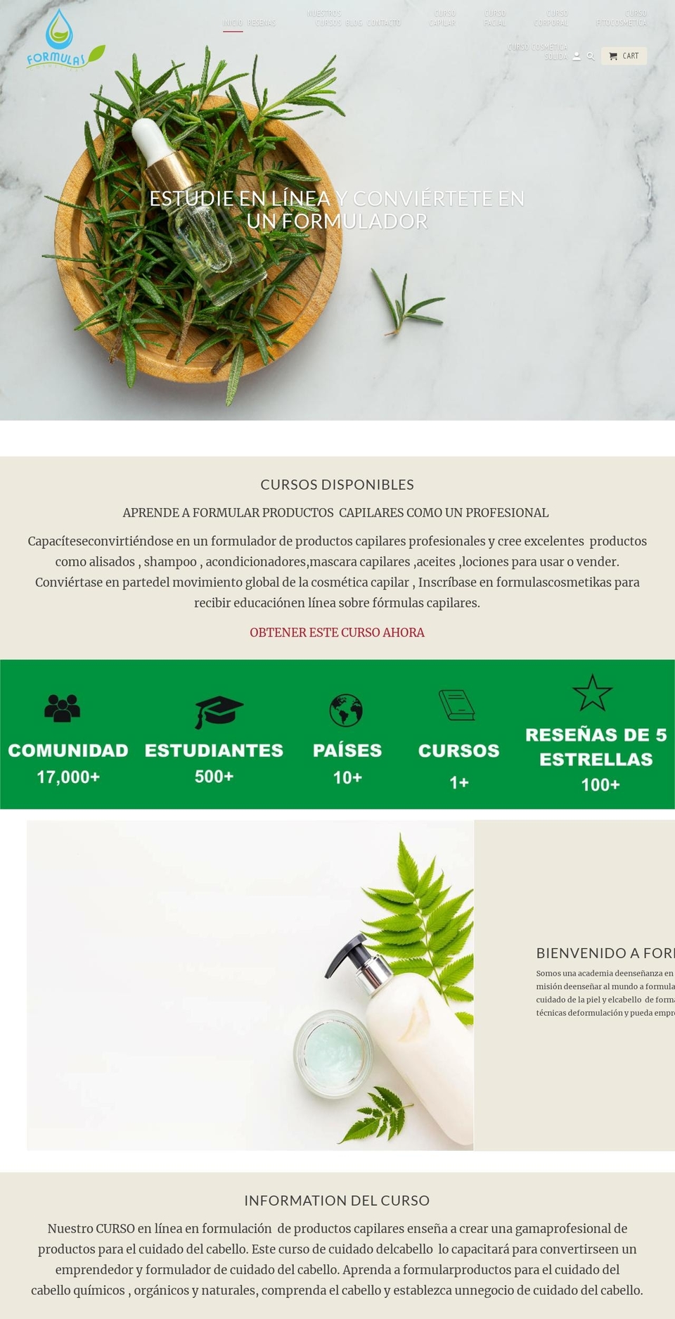 formulascosmetikas.com — Shopify storefront screenshot