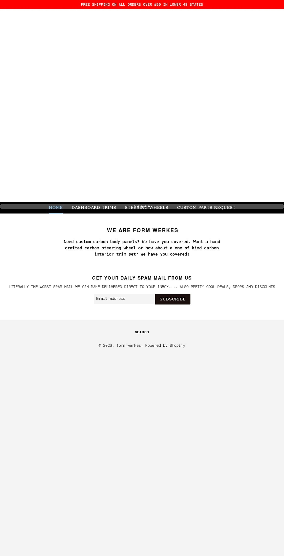 formwerkes.com shopify website screenshot