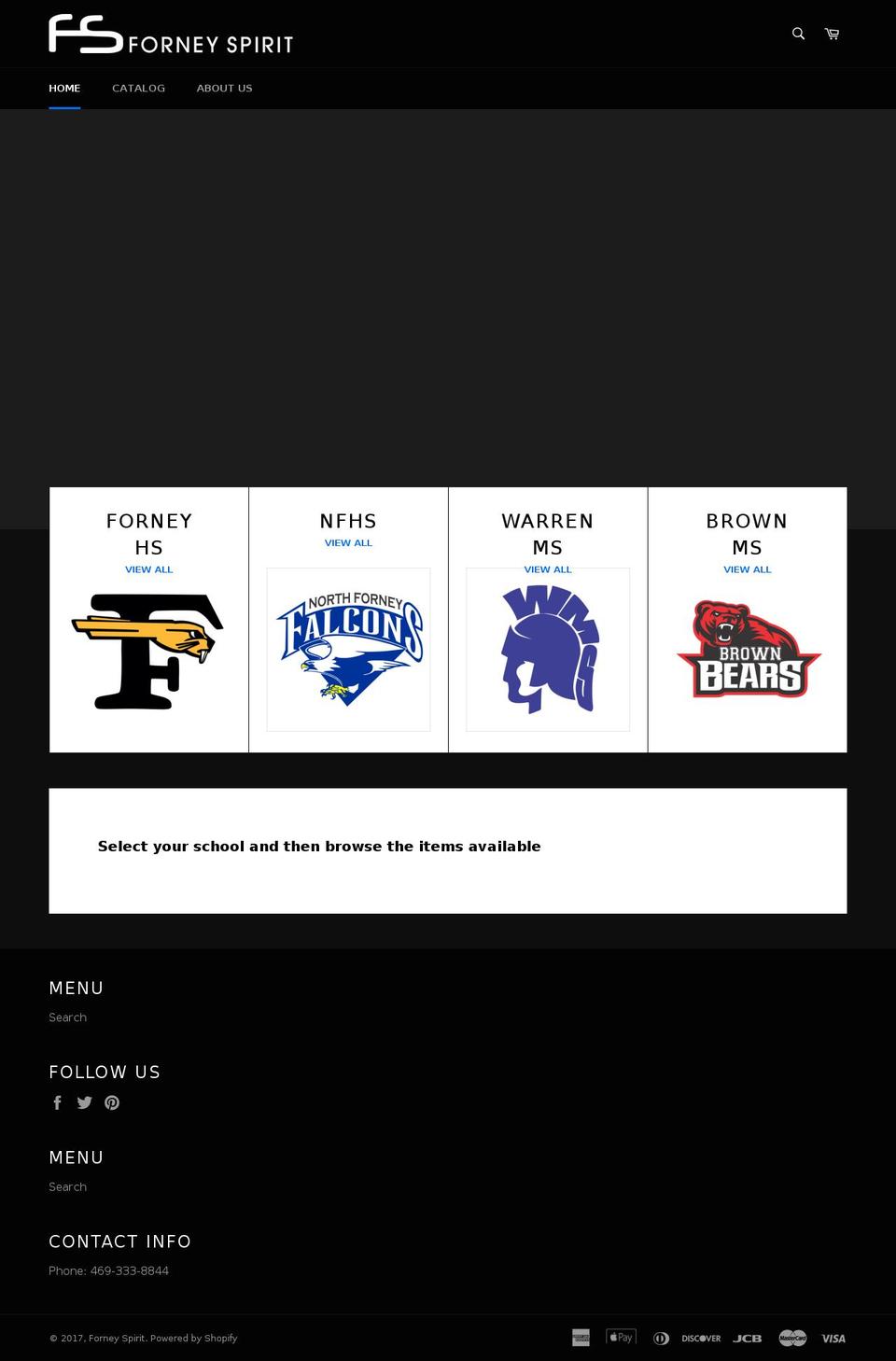 forneyspirit.com shopify website screenshot