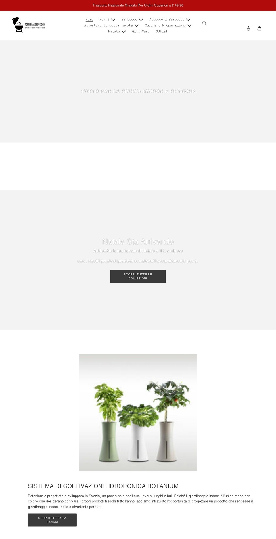 forniebarbecue.com shopify website screenshot