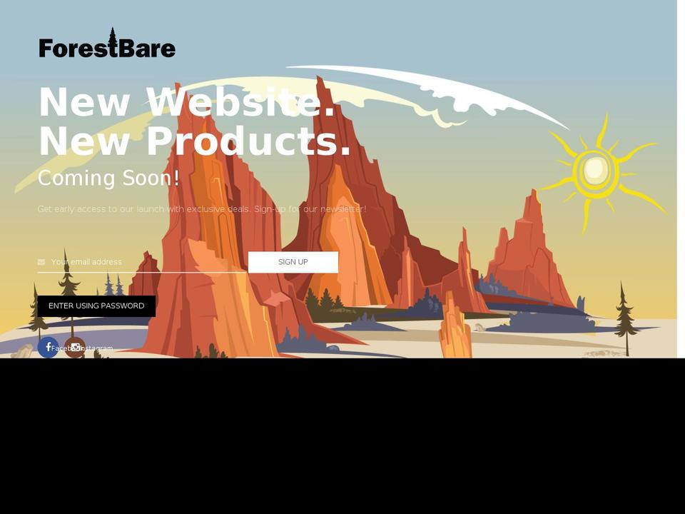 forrestbare.com shopify website screenshot