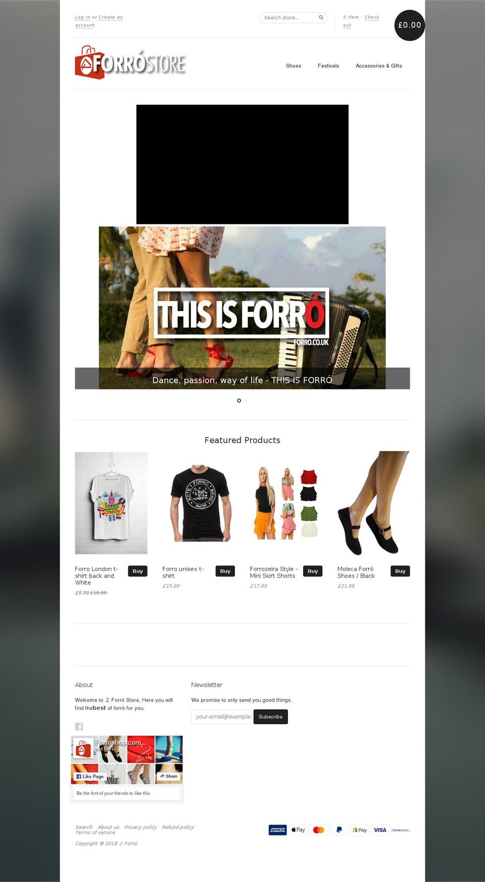 forroshop.com shopify website screenshot