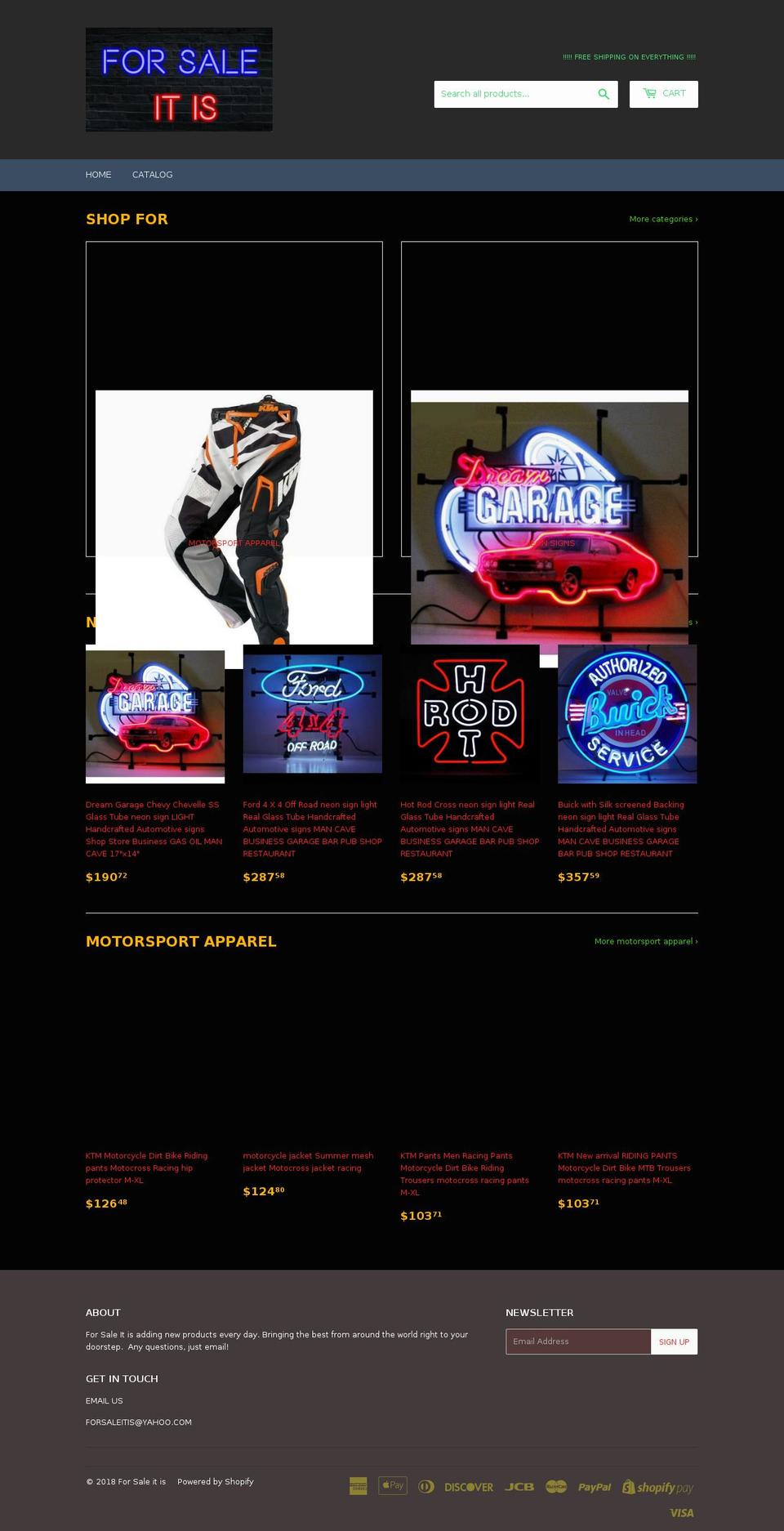 forsaleitis.com — Shopify storefront screenshot