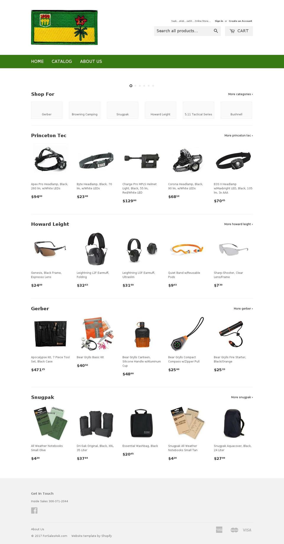 forsaleregina.ca shopify website screenshot