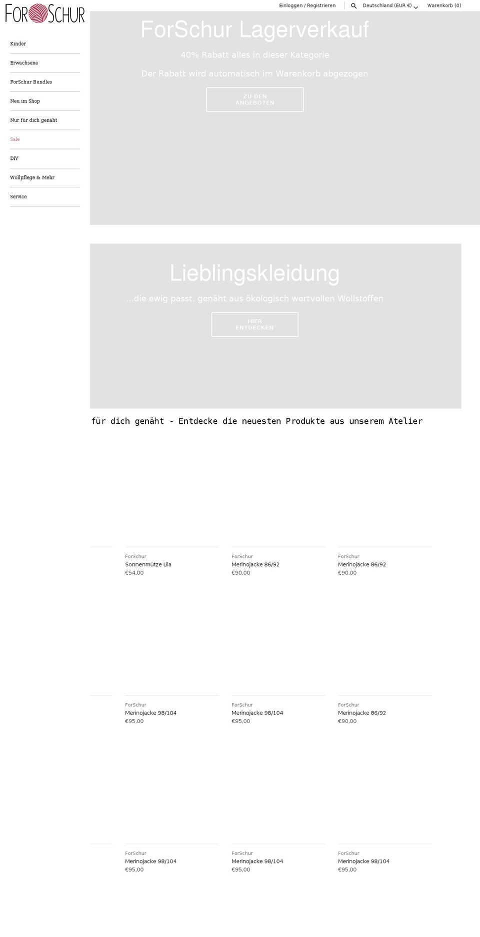 forschur.com shopify website screenshot