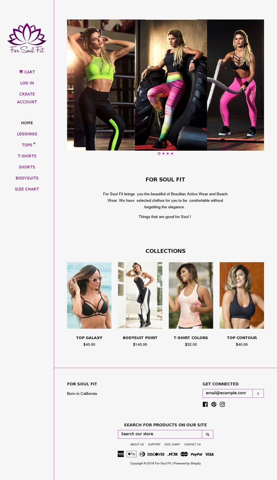 forsoulfit.com — Shopify storefront screenshot