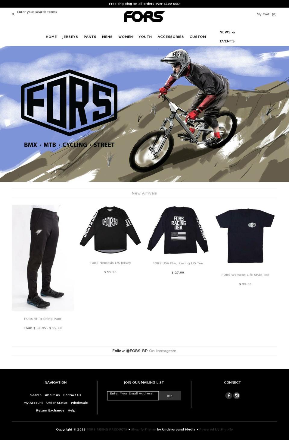 forsrp.com shopify website screenshot