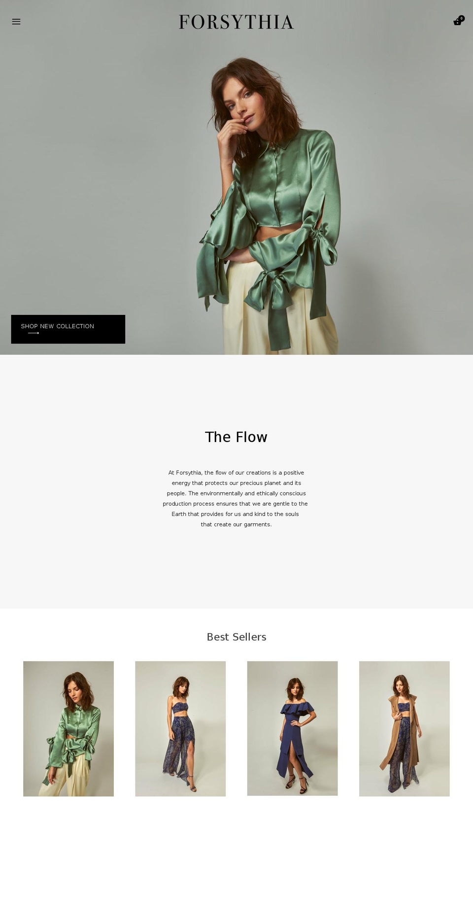 forsythiastudio.com — Shopify storefront screenshot
