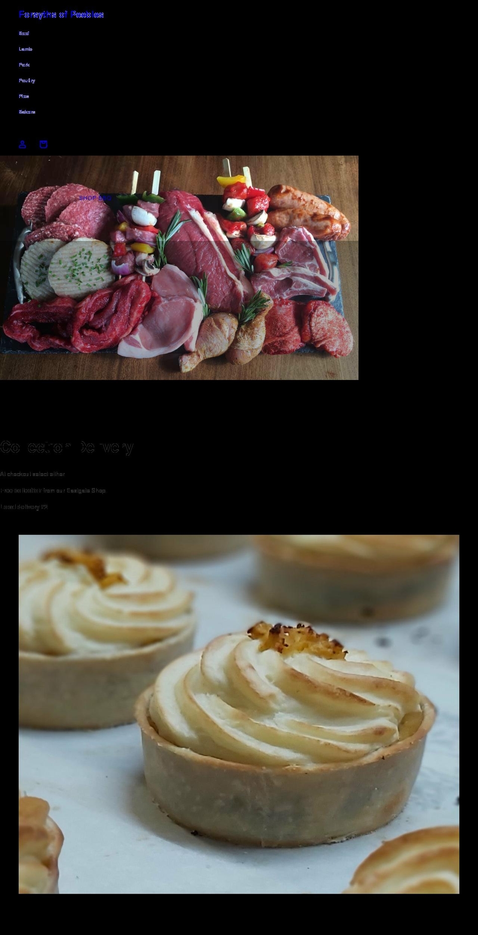 forsythsofpeebles.com shopify website screenshot