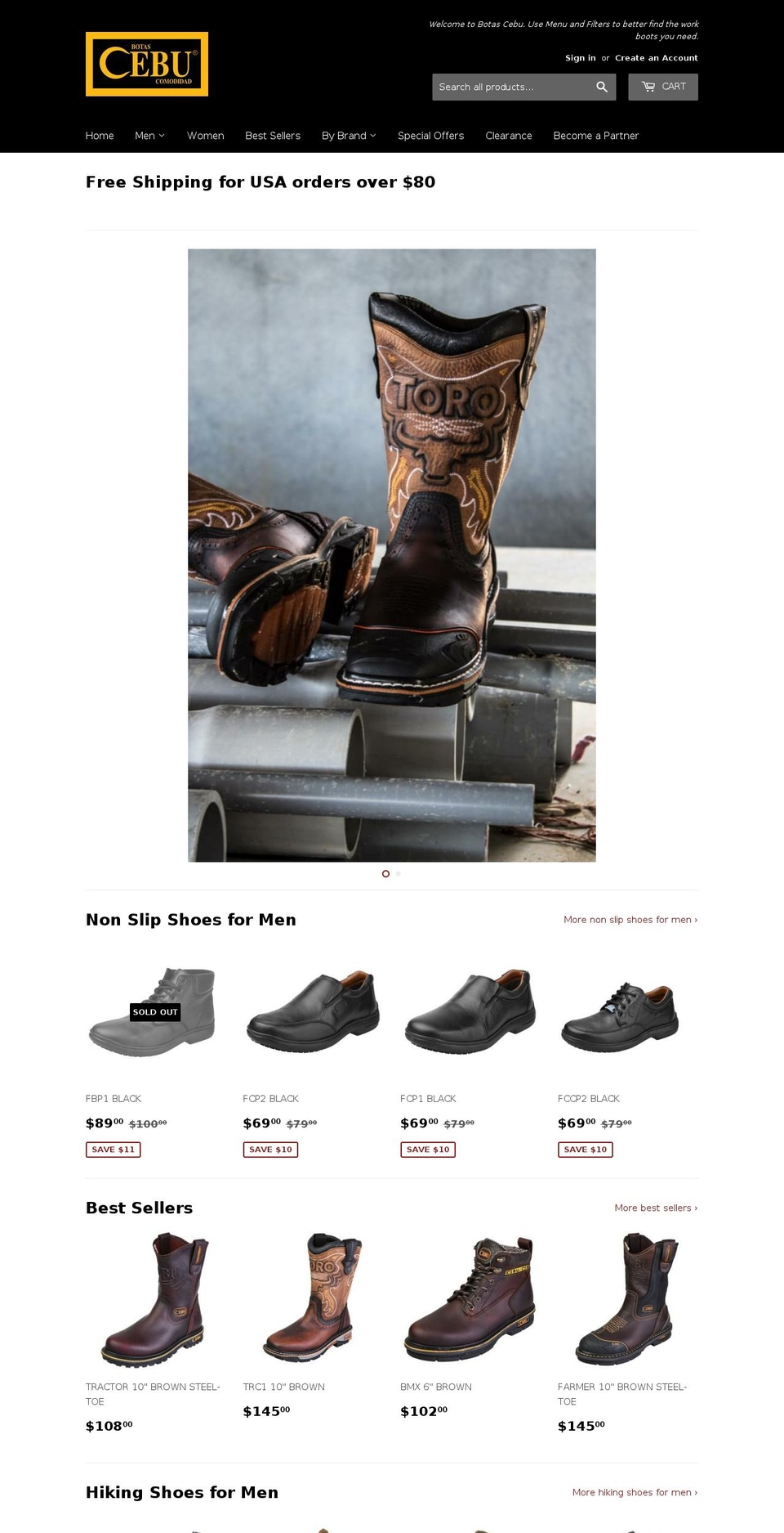 fortalboots.com — Shopify storefront screenshot