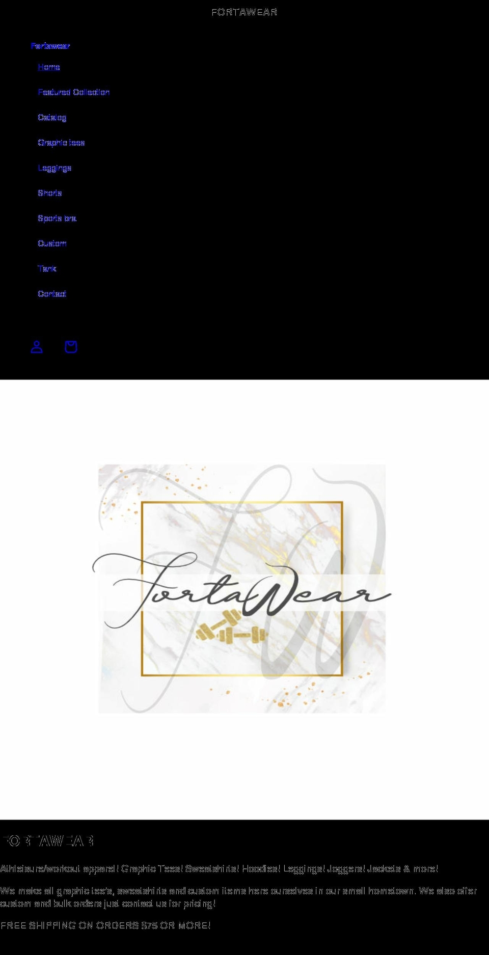 fortawear.com shopify website screenshot