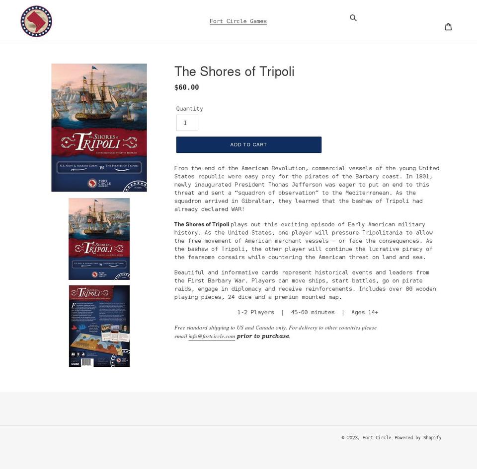 fortcirclestore.com shopify website screenshot