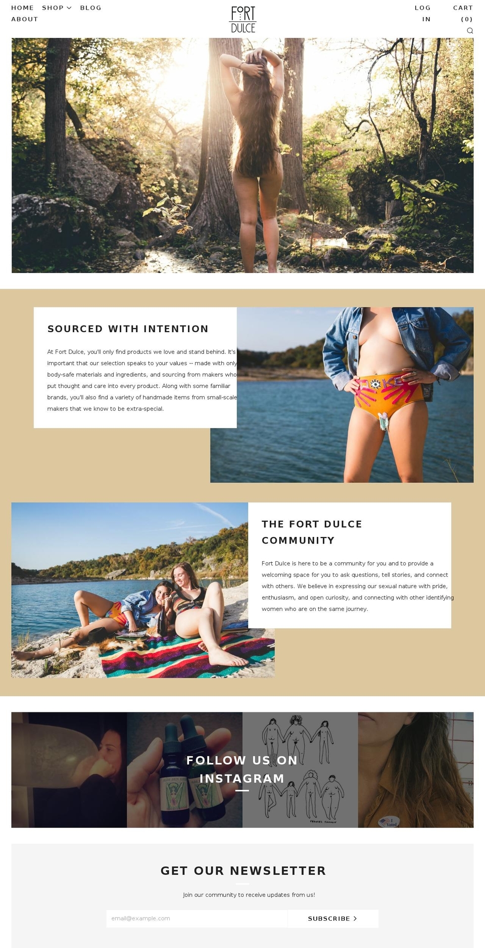 fortdulce.com — Shopify storefront screenshot
