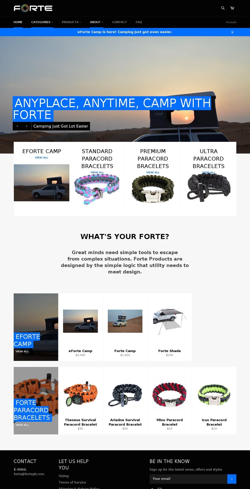 fortepb.com shopify website screenshot