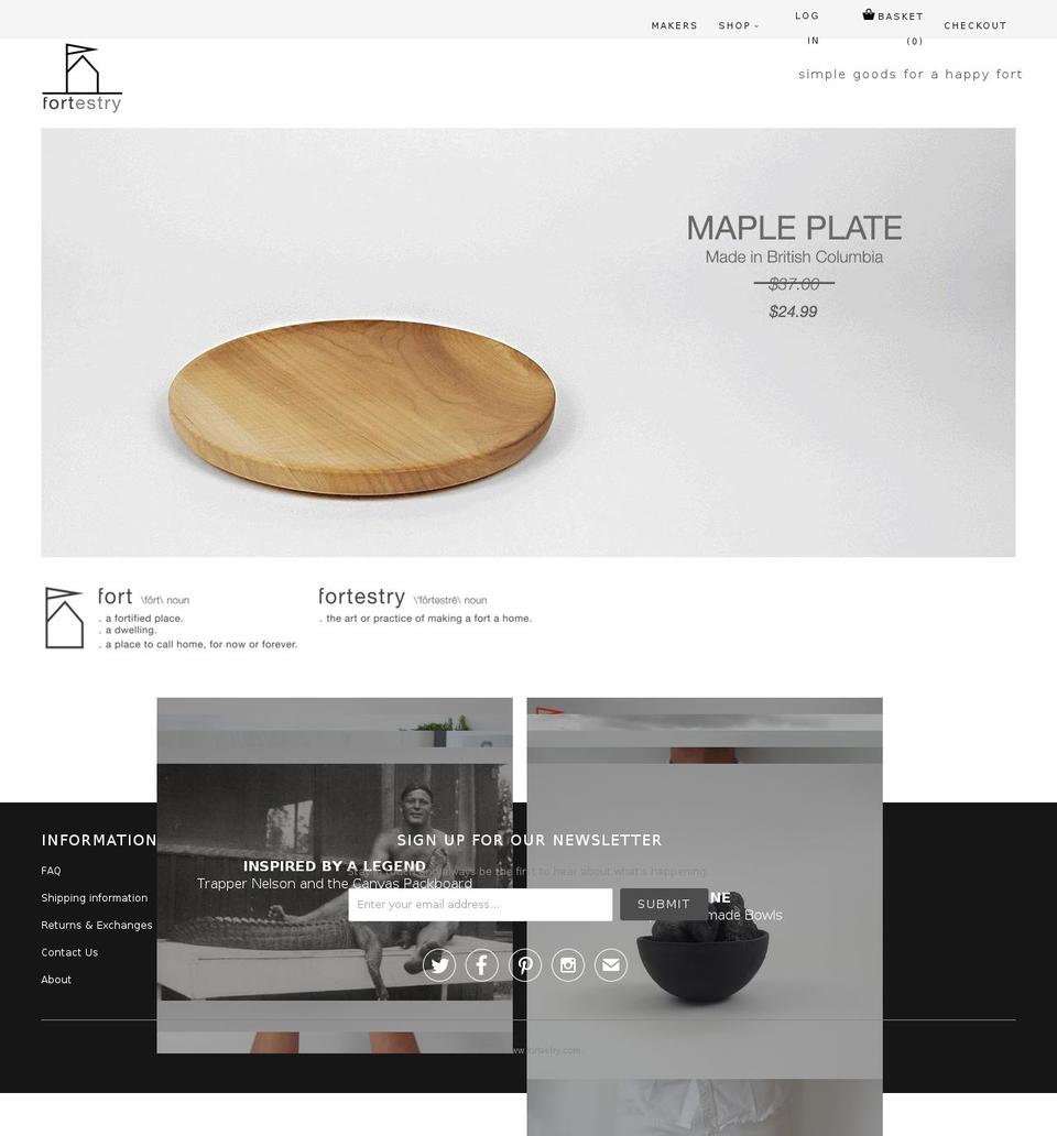 fortestry.com — Shopify storefront screenshot
