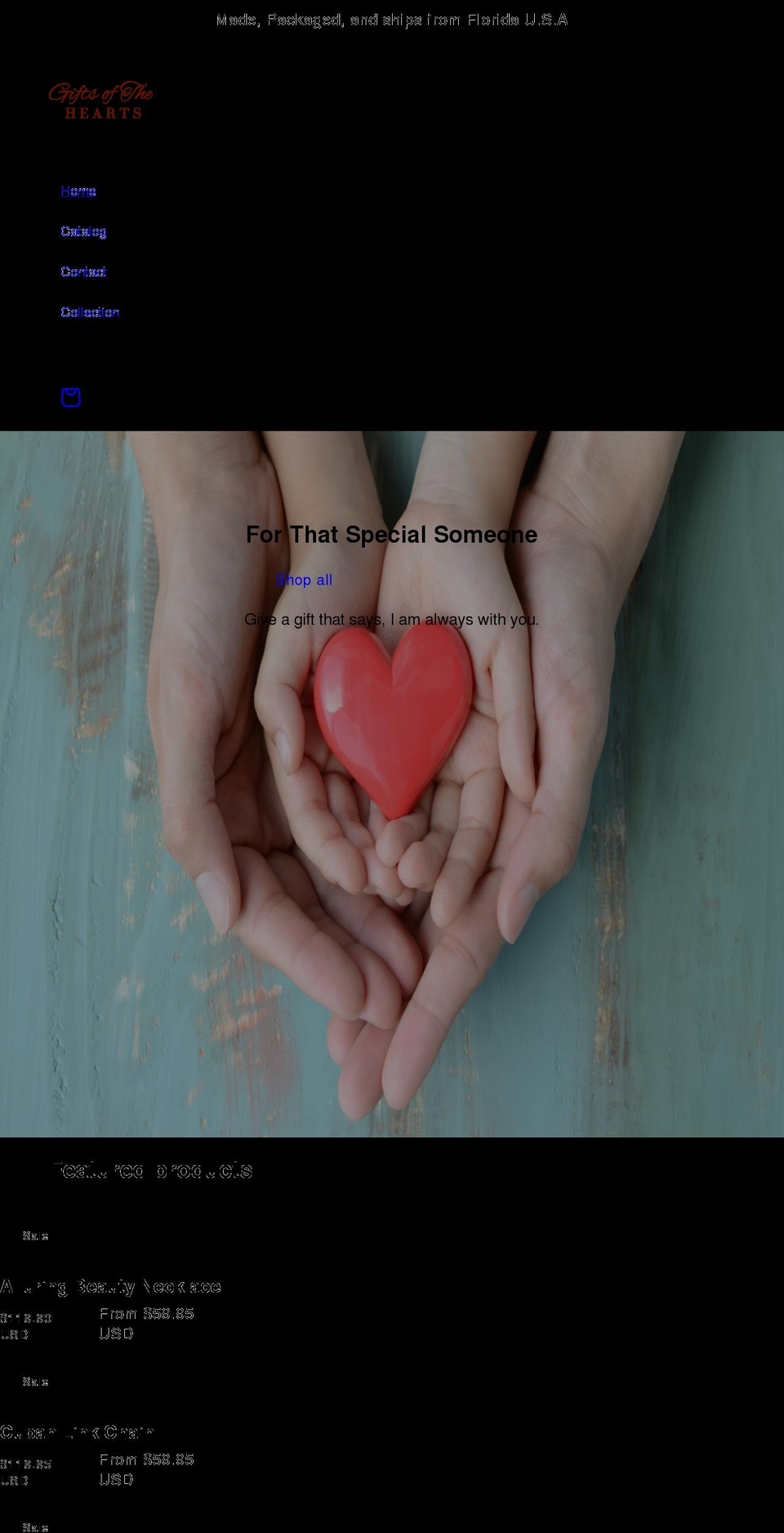forthatspecialone.com — Shopify storefront screenshot