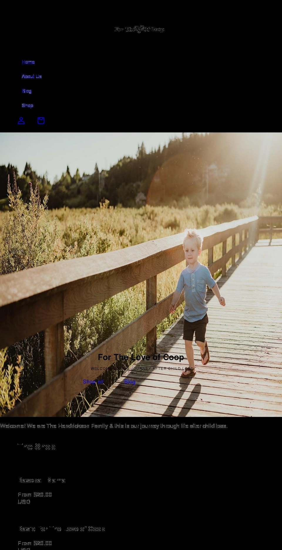 fortheloveofcoop.com shopify website screenshot