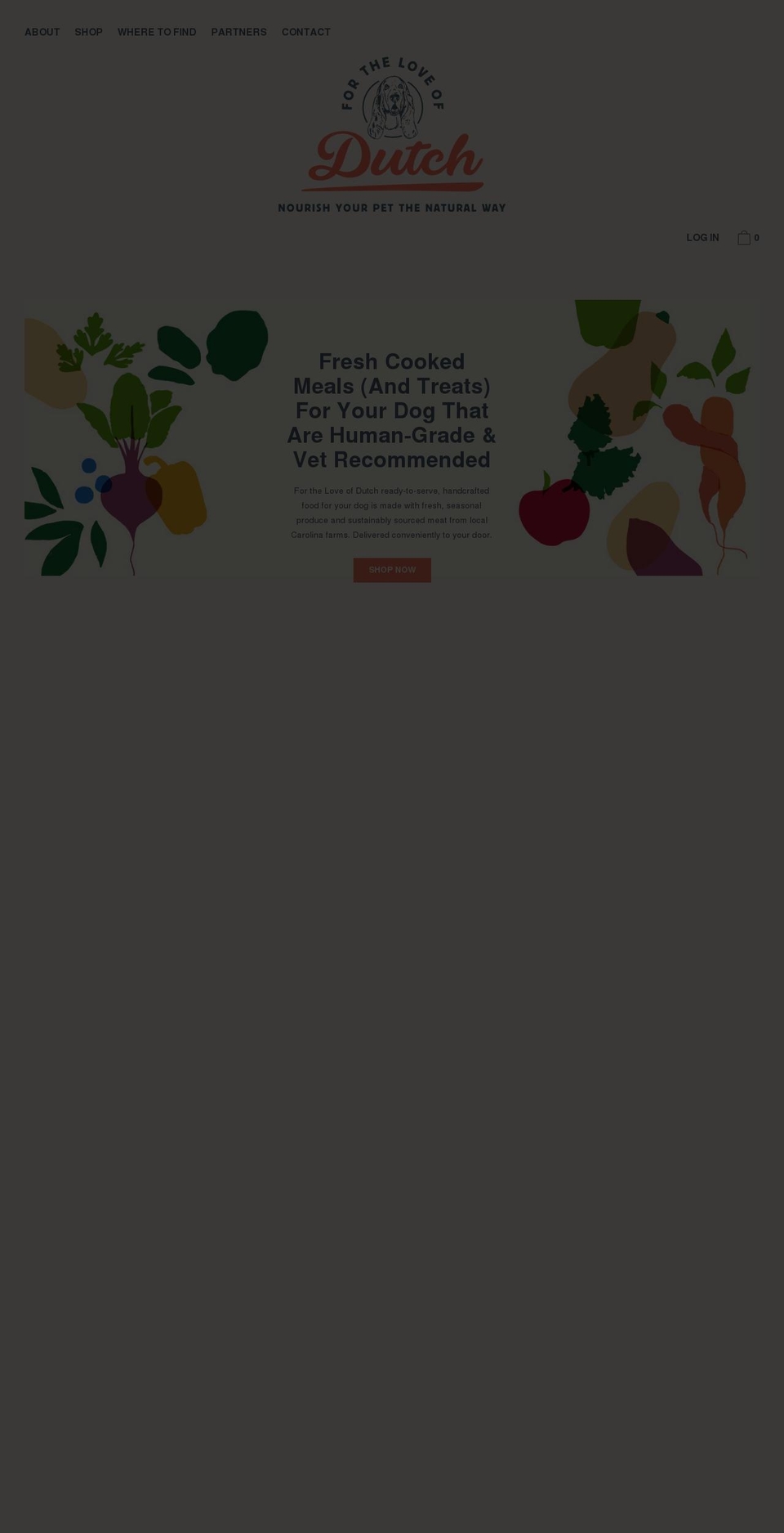 fortheloveofdutch.com shopify website screenshot