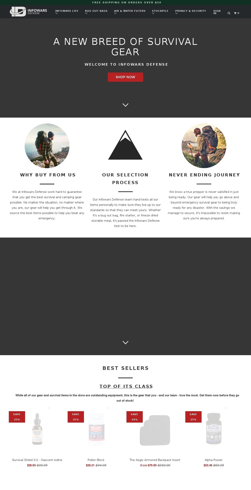 fortifiedsupply.com shopify website screenshot