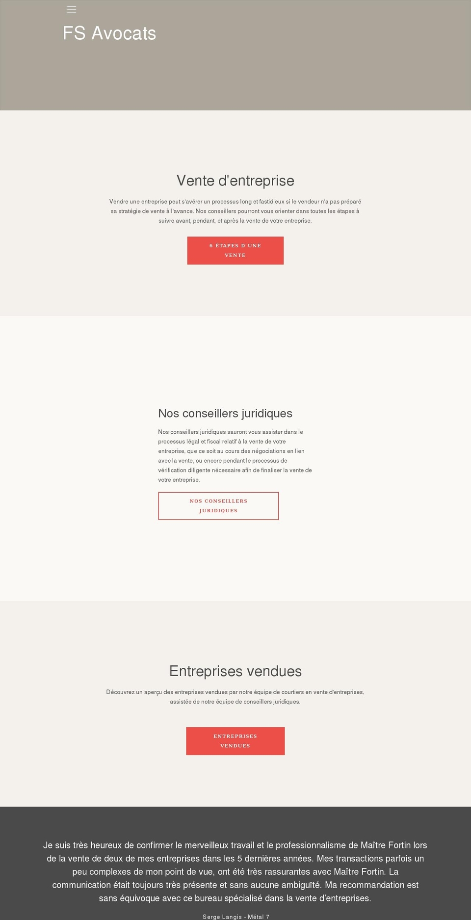 fortinsimardavocats.com shopify website screenshot