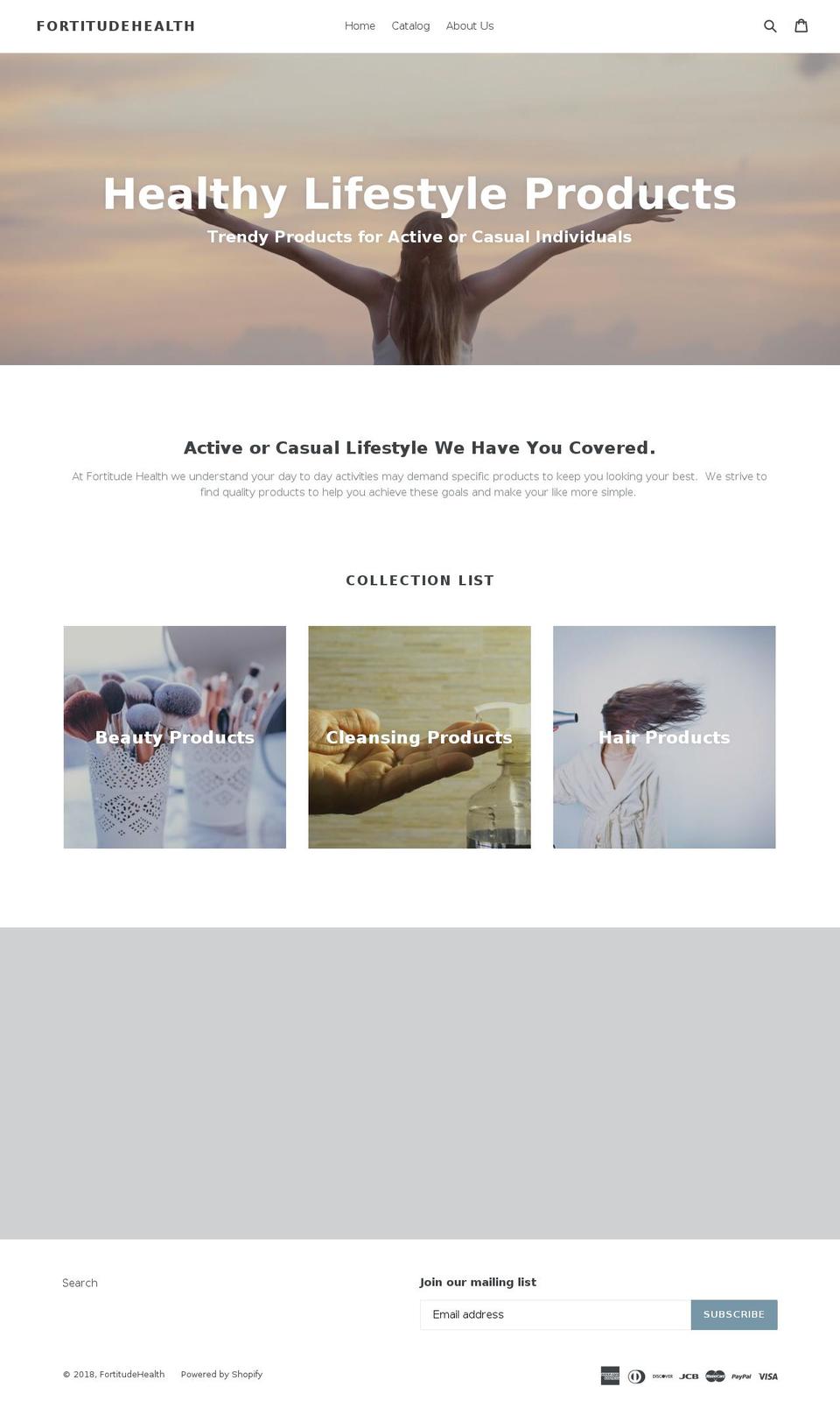 fortitudehealth.com — Shopify storefront screenshot