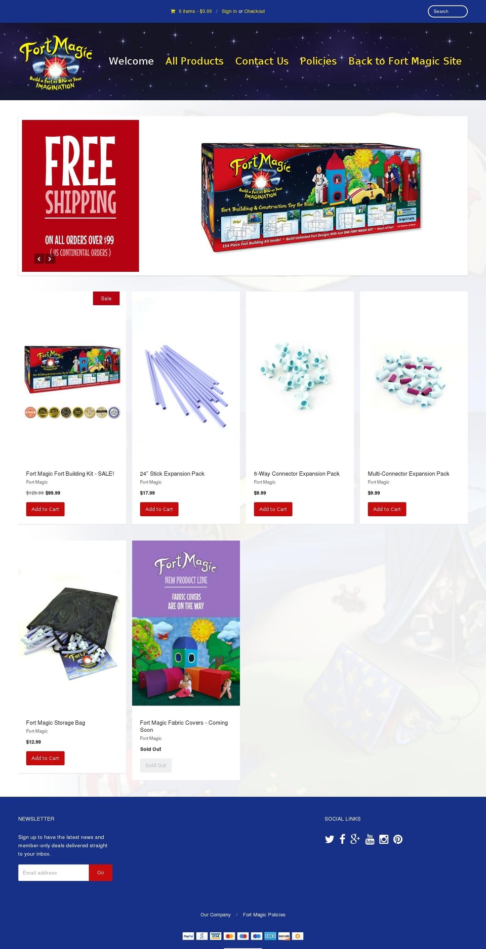 fortmagic-store Shopify theme site example fortmagic.myshopify.com