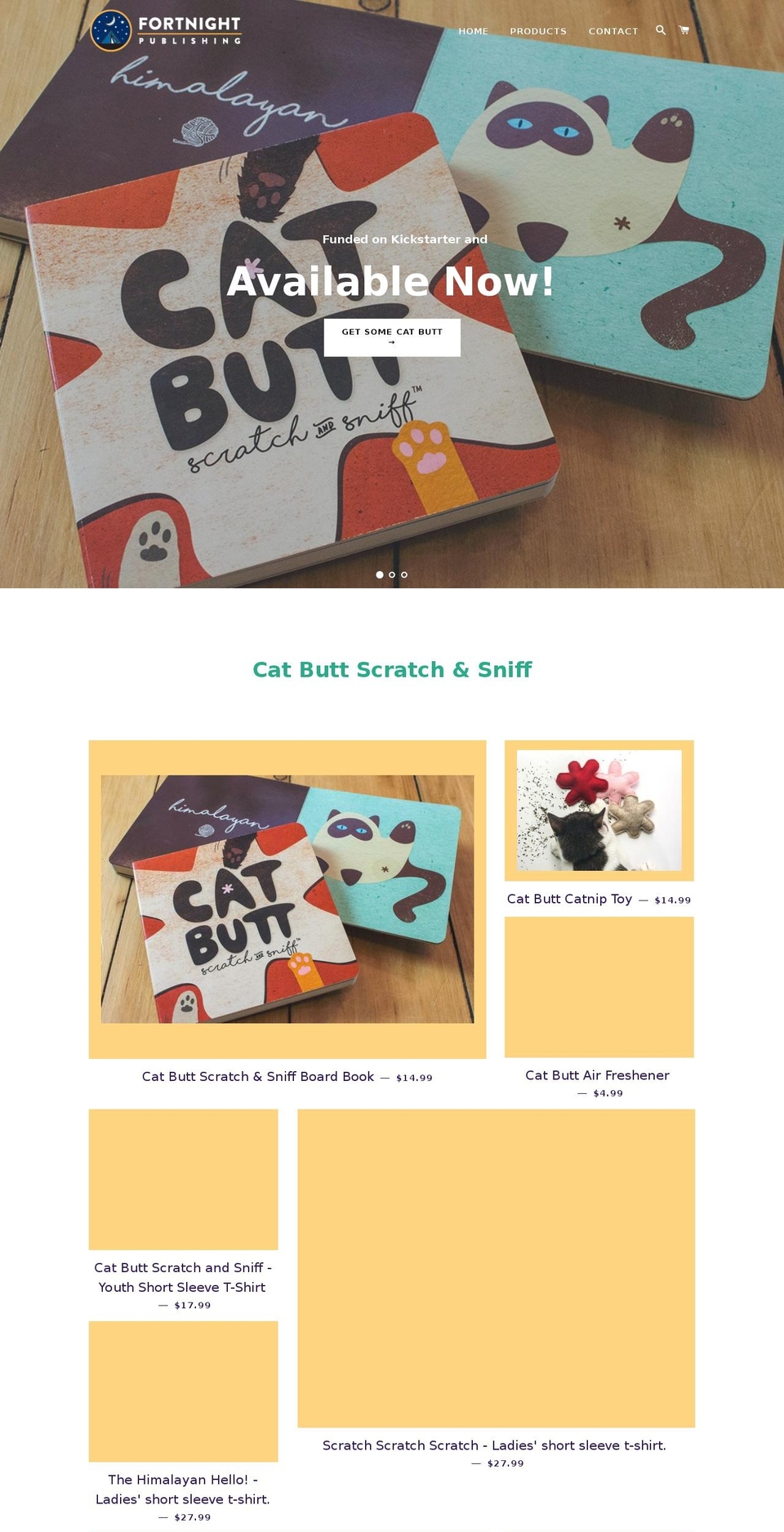 fortnightbooks.com — Shopify storefront screenshot