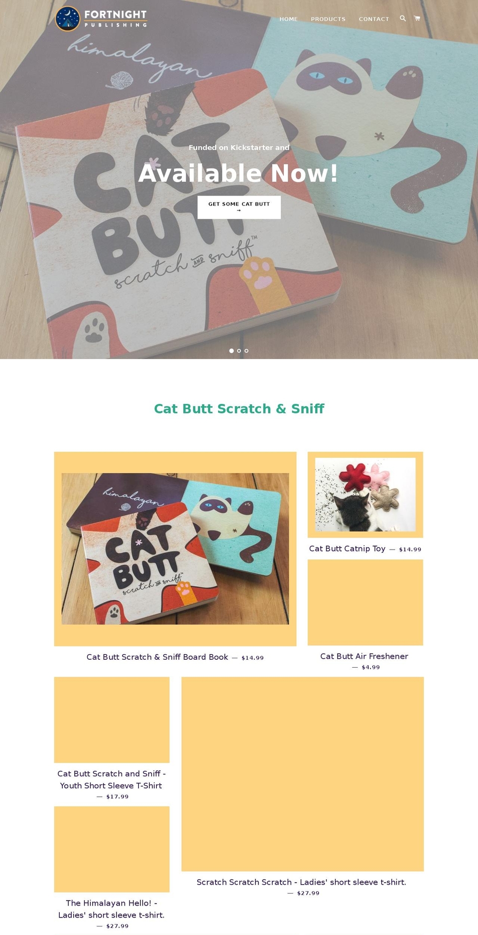 fortnightpublishing.com — Shopify storefront screenshot