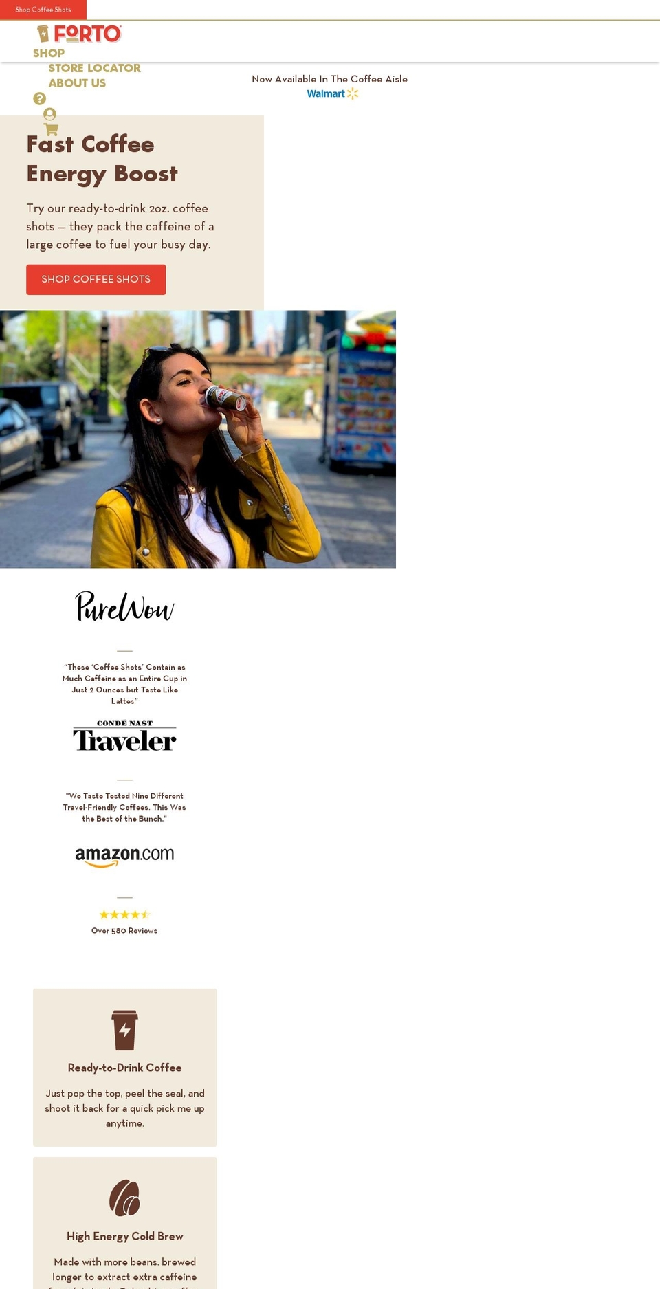 fortocoffee.com shopify website screenshot