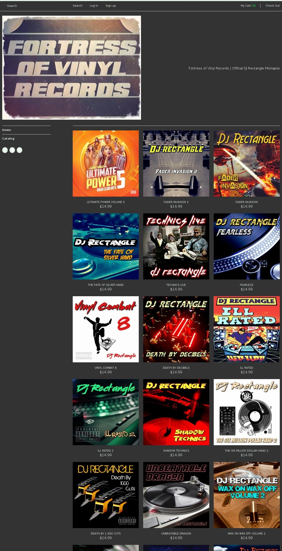 fortress-of-vinyl-records.myshopify.com shopify website screenshot