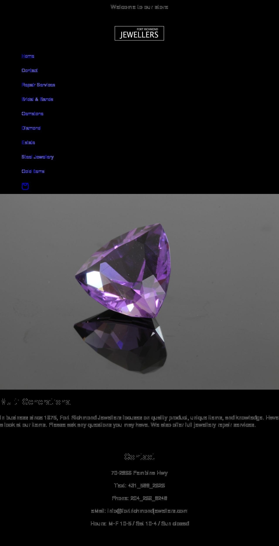 fortrichmondjewellers.com shopify website screenshot