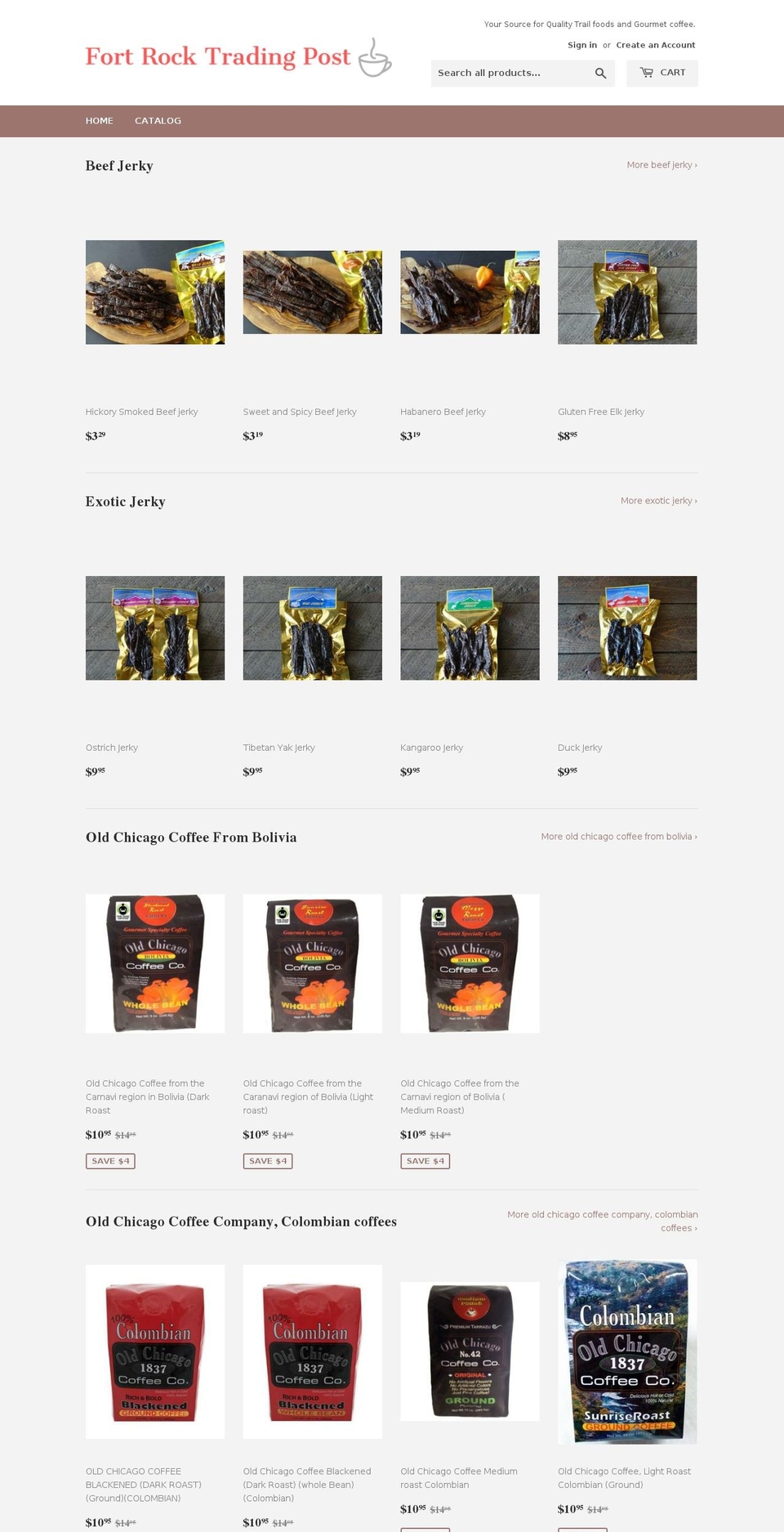fortrocktrading.com — Shopify storefront screenshot