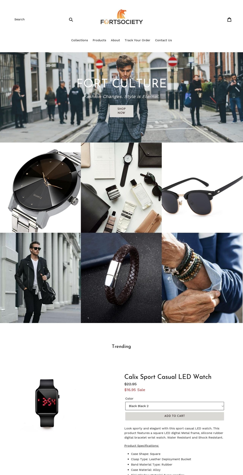 fortsociety.com — Shopify storefront screenshot