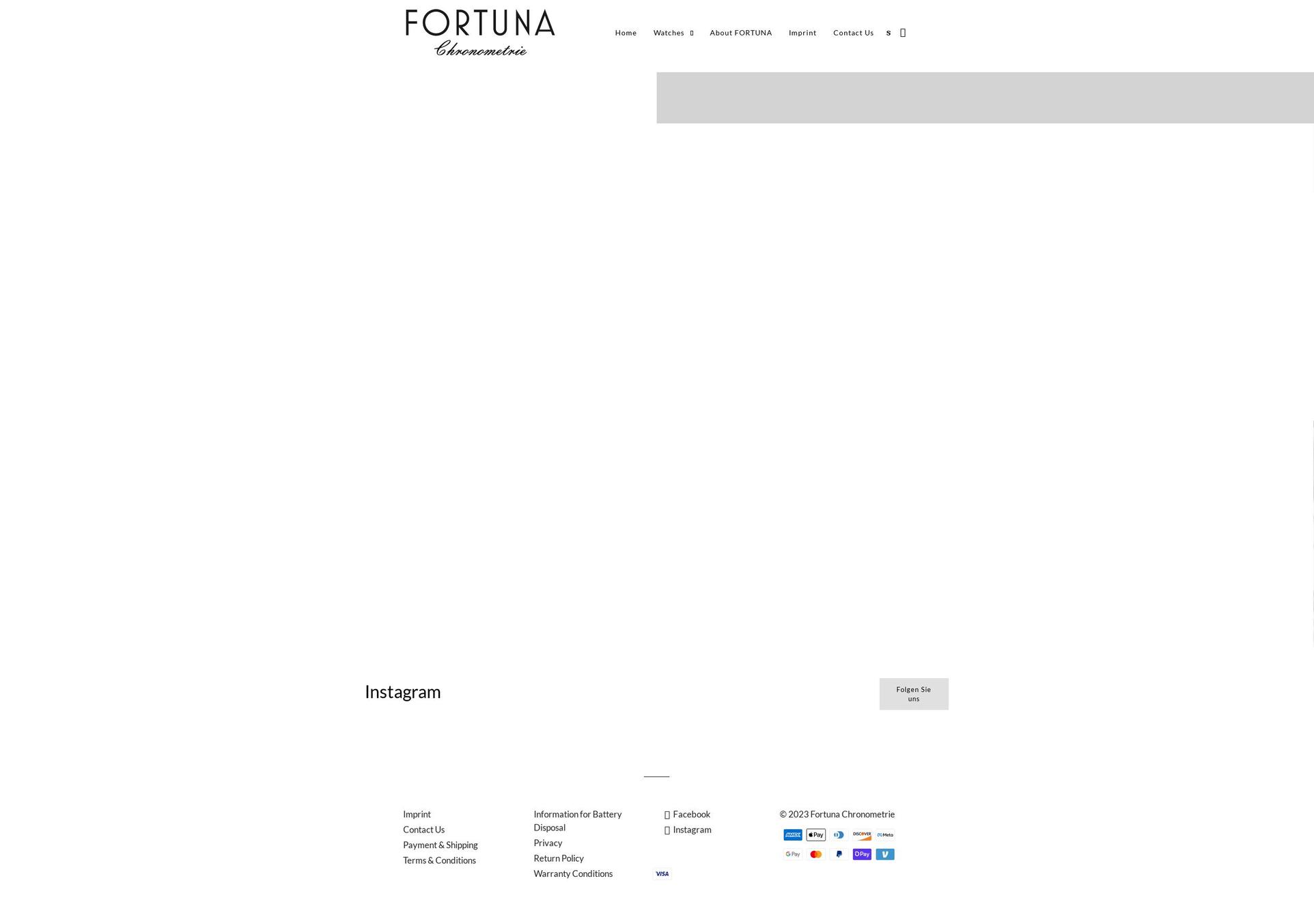 fortuna.watch shopify website screenshot