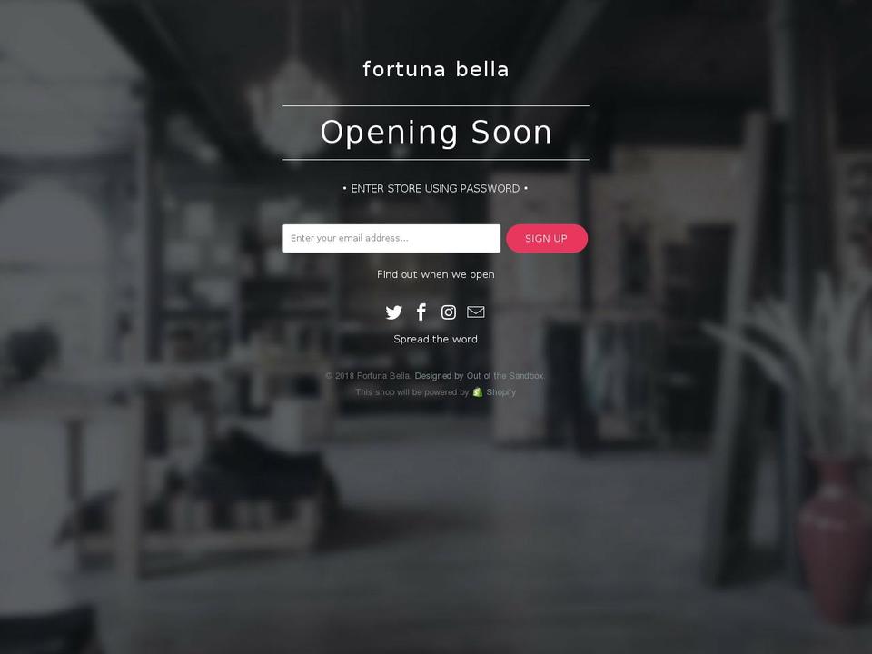 fortunabella.com shopify website screenshot