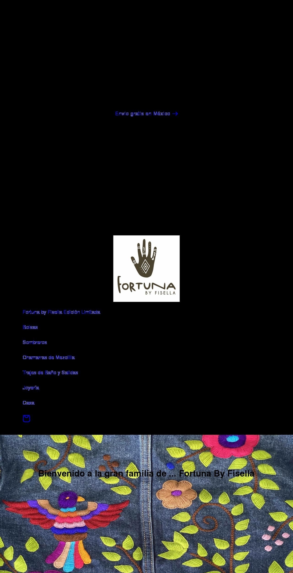 fortunabyfisella.com shopify website screenshot