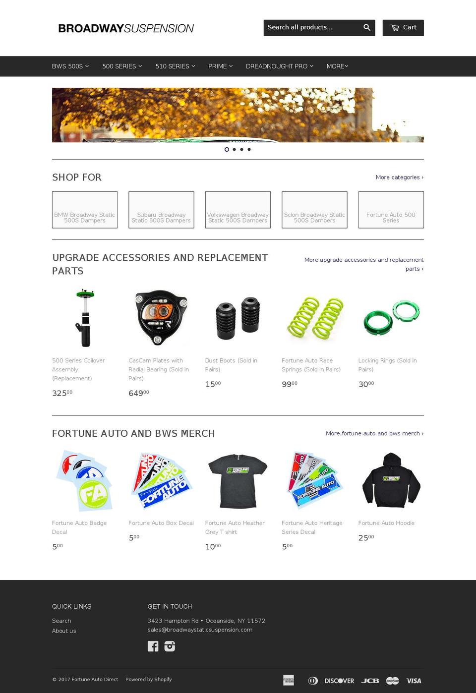 fortuneautodirect.com shopify website screenshot