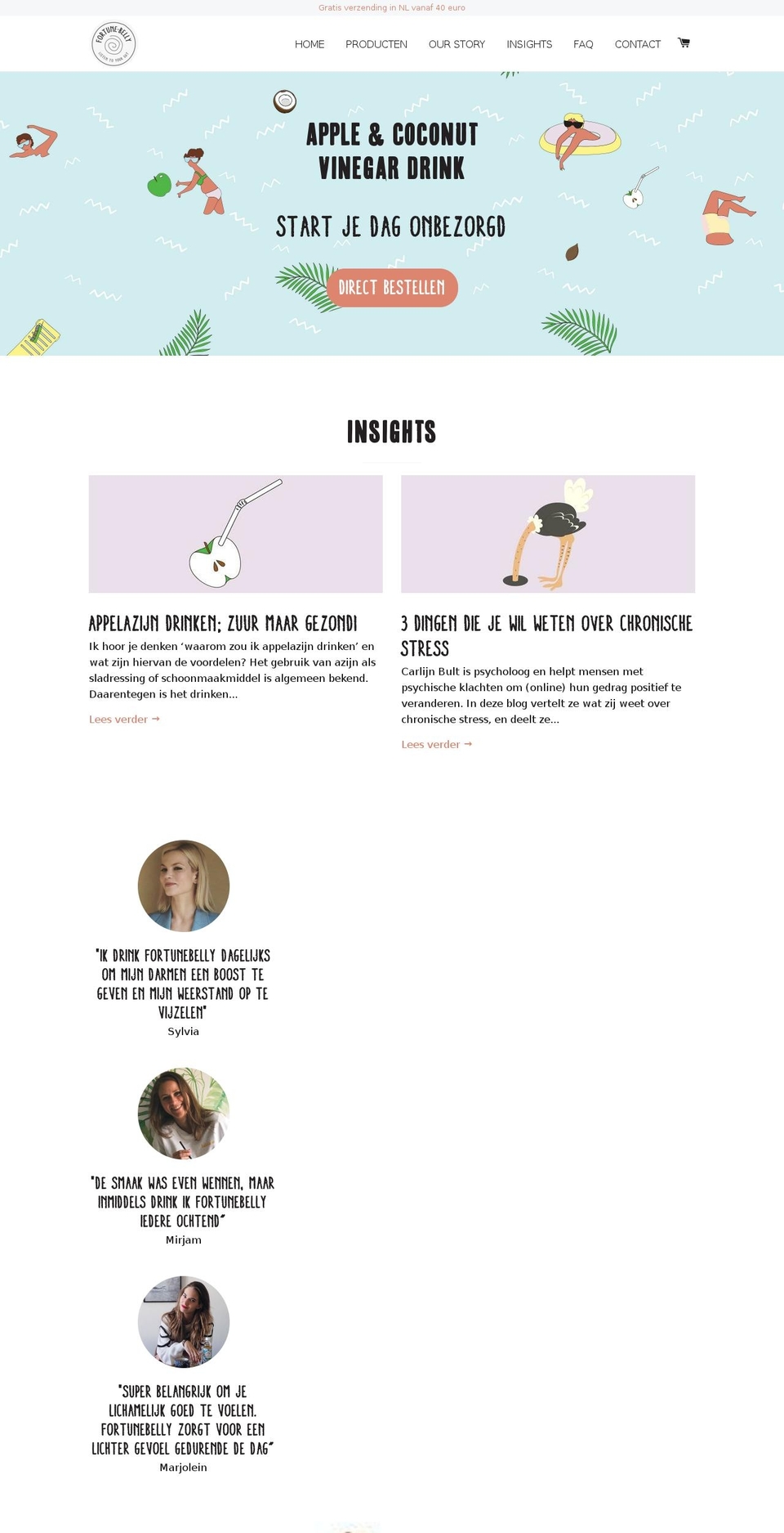 fortunebelly.com — Shopify storefront screenshot