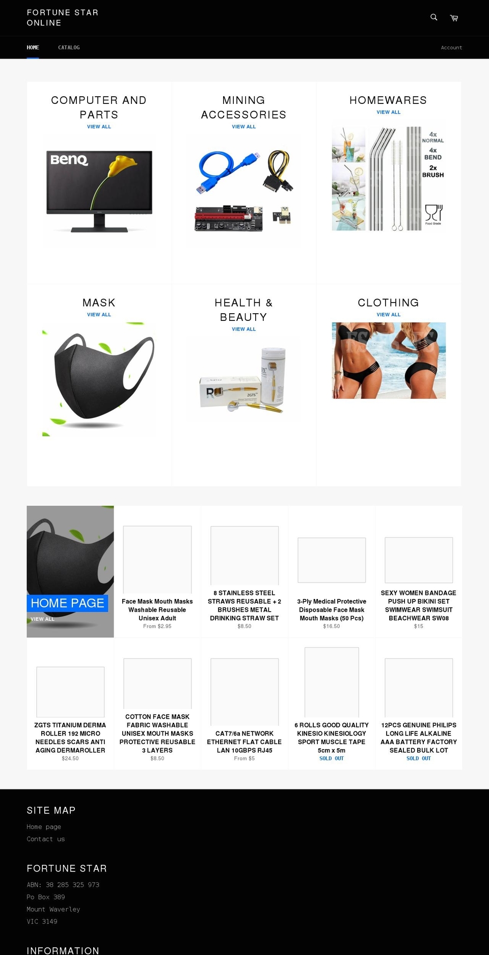 fortunestar.com.au shopify website screenshot