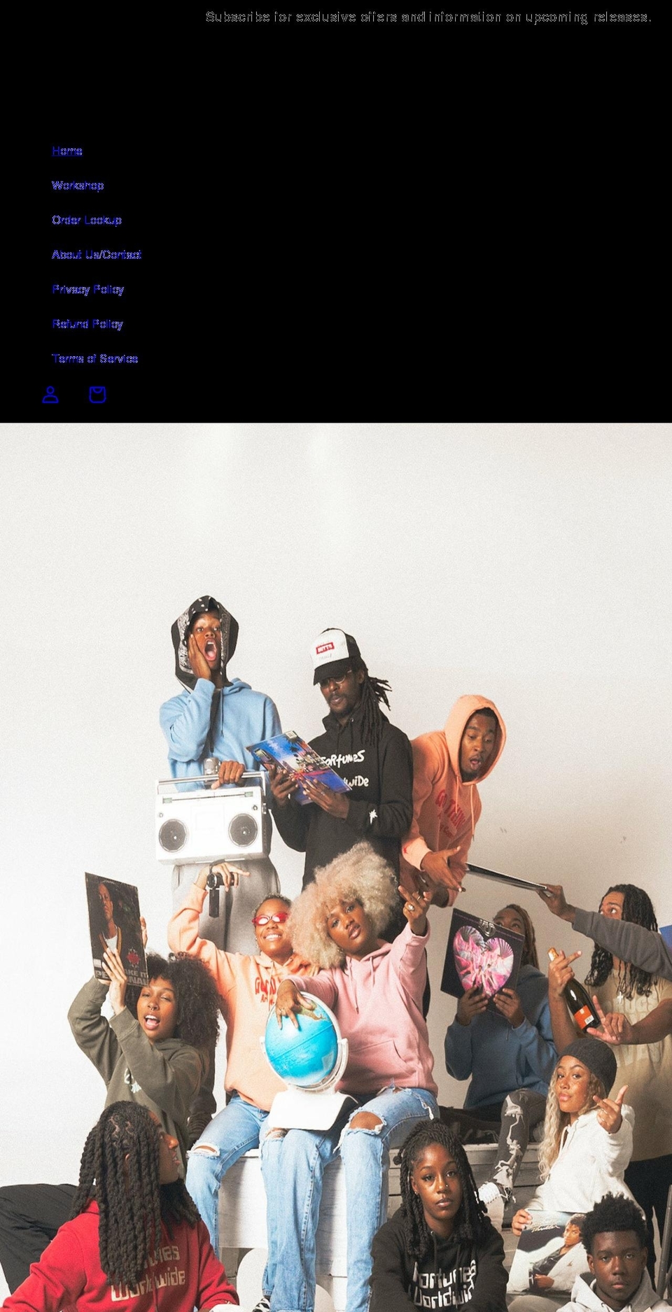 fortunesworldwide.com shopify website screenshot