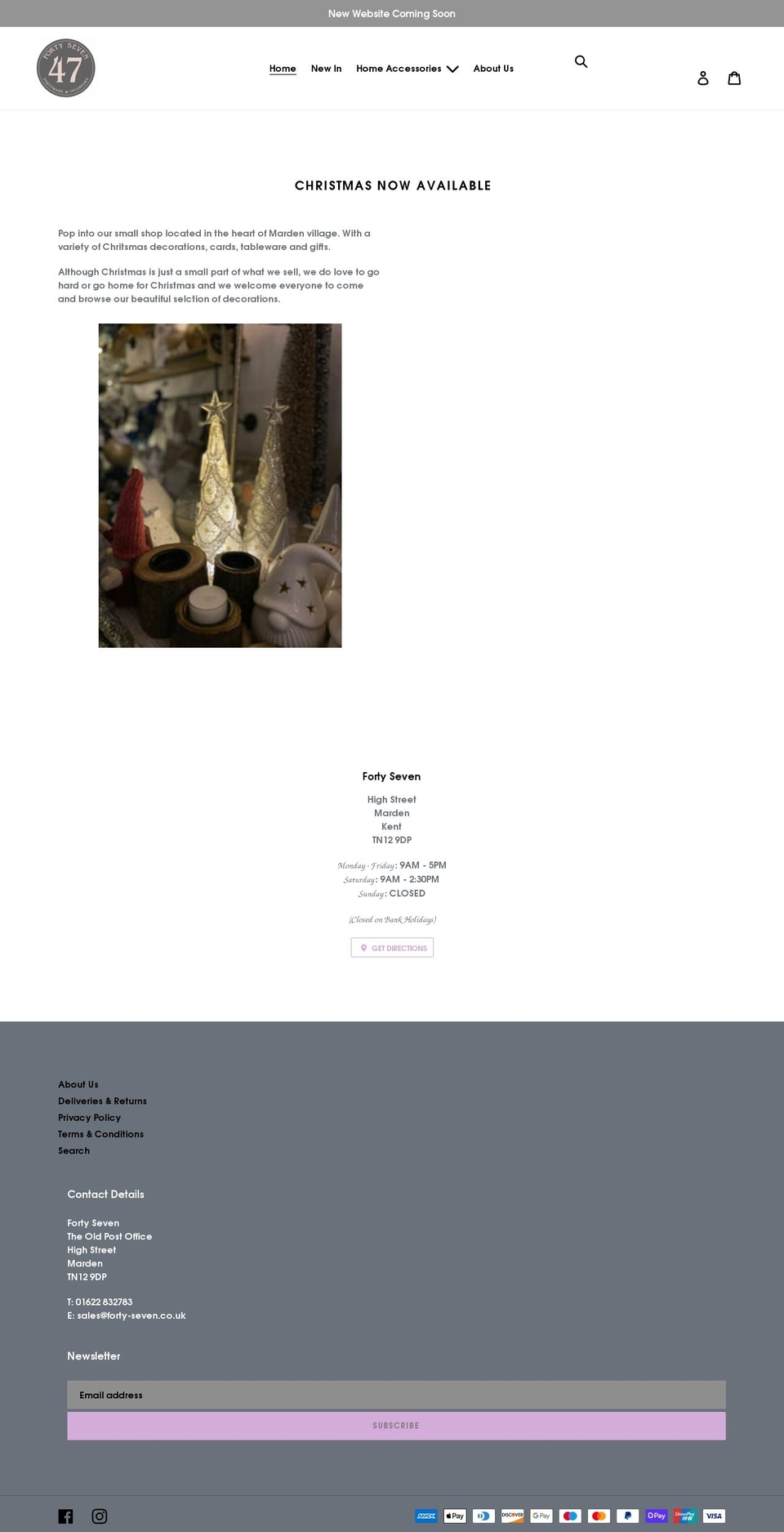 forty-seven.co.uk shopify website screenshot