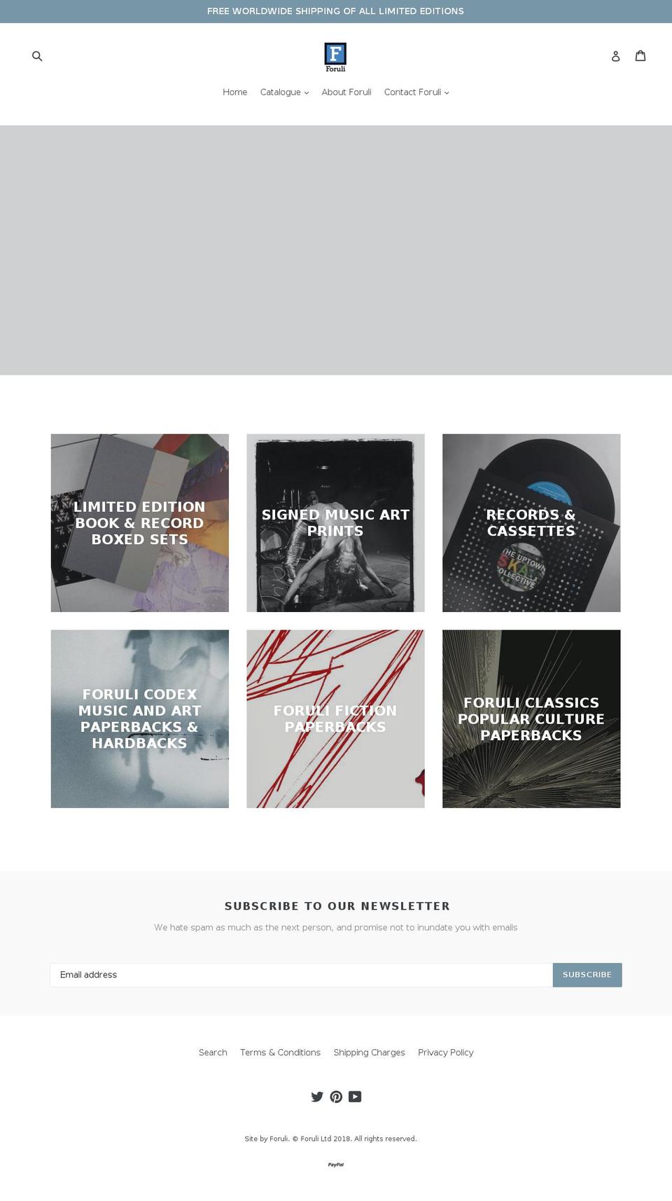 foruli.org shopify website screenshot