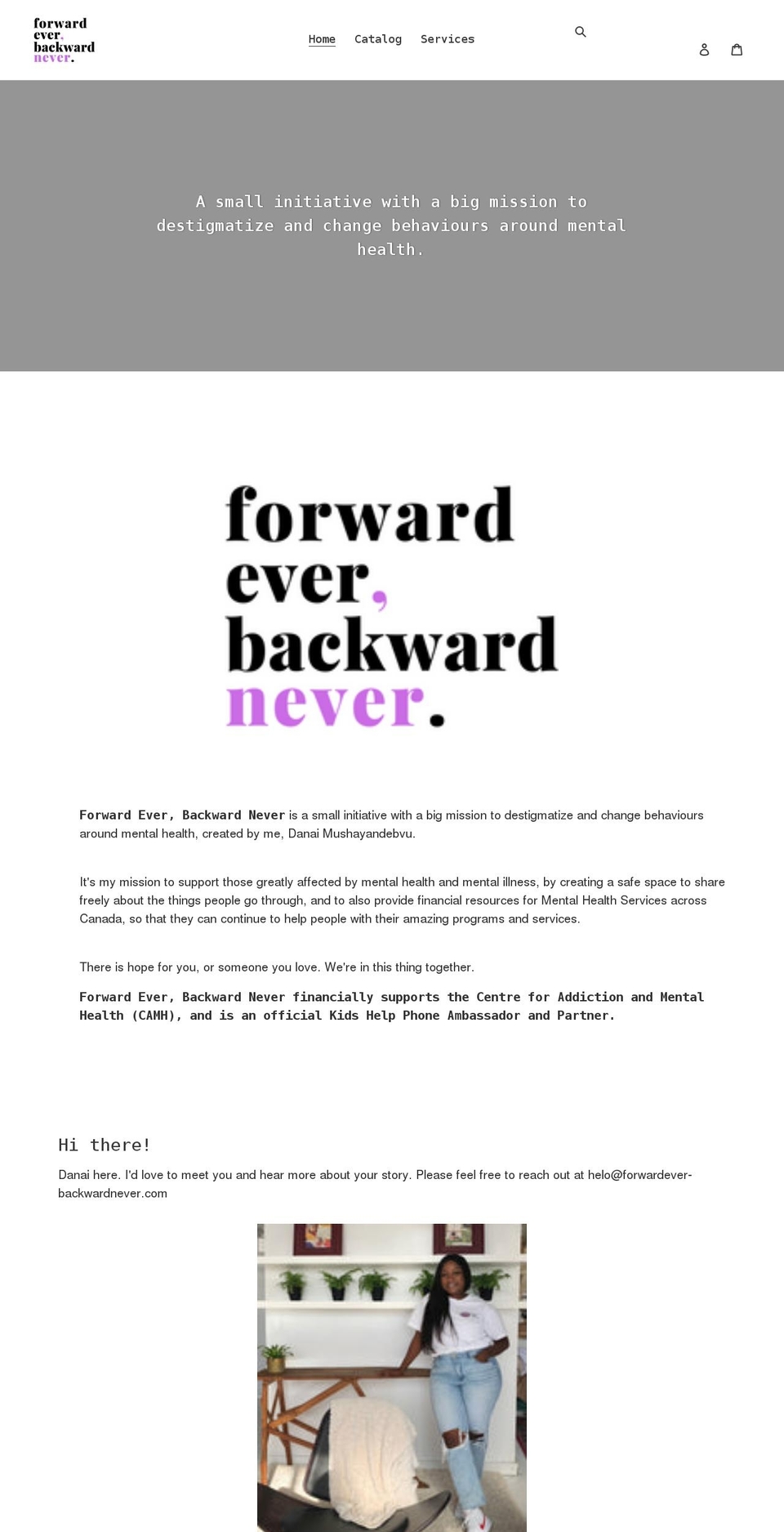 forwardever-backwardnever.com shopify website screenshot
