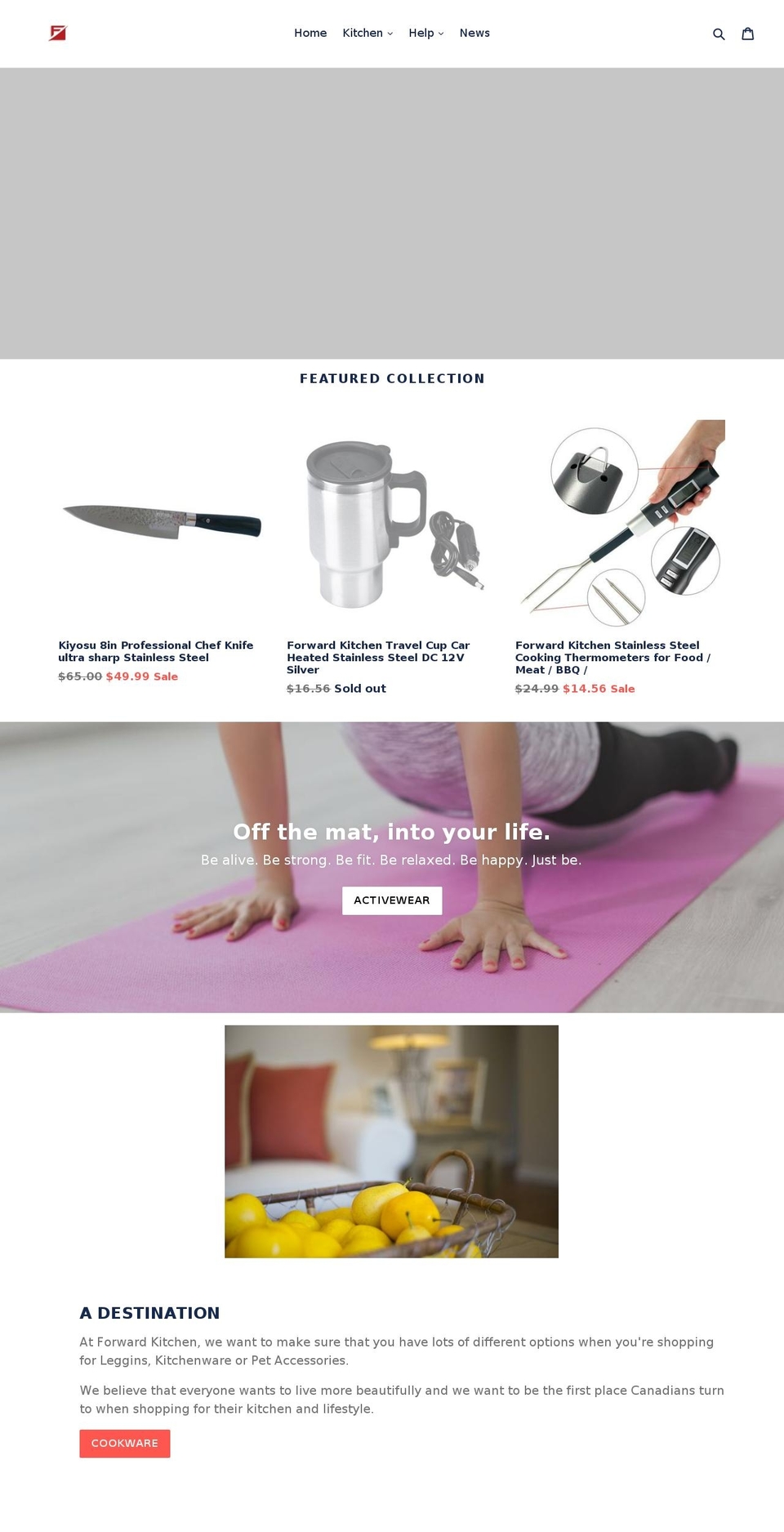 forwardkitchen.com shopify website screenshot