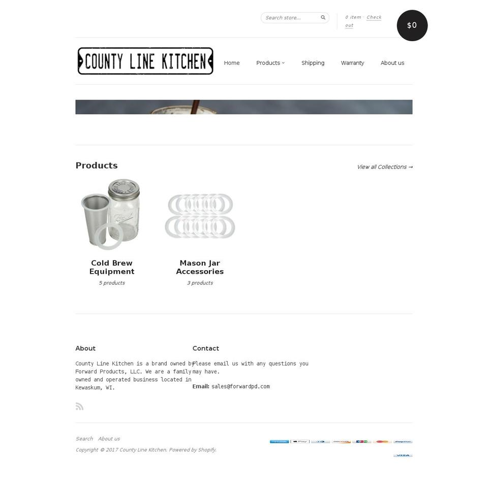 forwardproducts.net shopify website screenshot