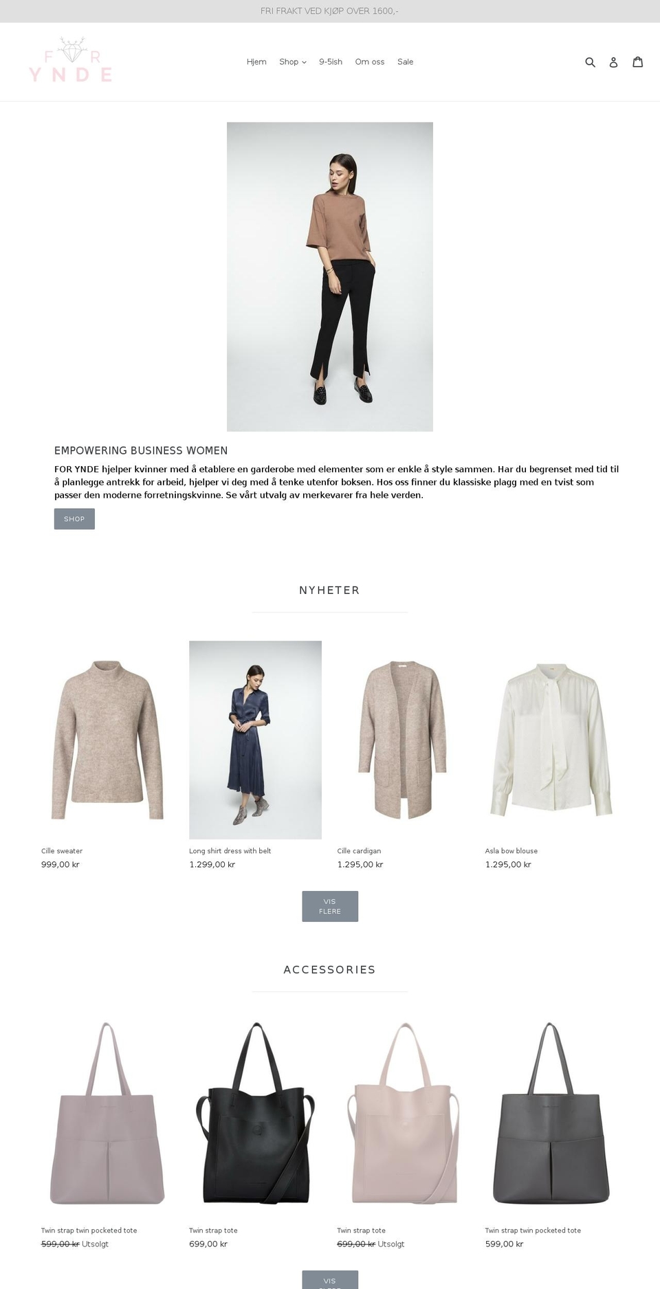 forynde.com — Shopify storefront screenshot