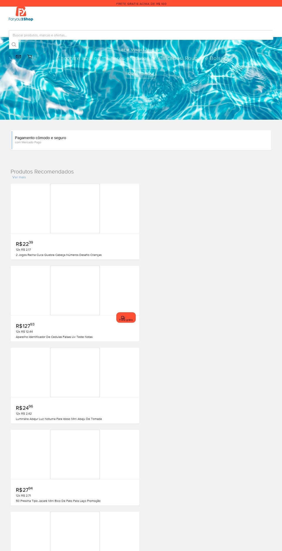 foryou2shop.com — Shopify storefront screenshot