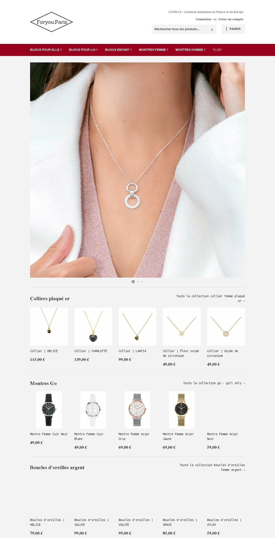 foryouparis.com shopify website screenshot