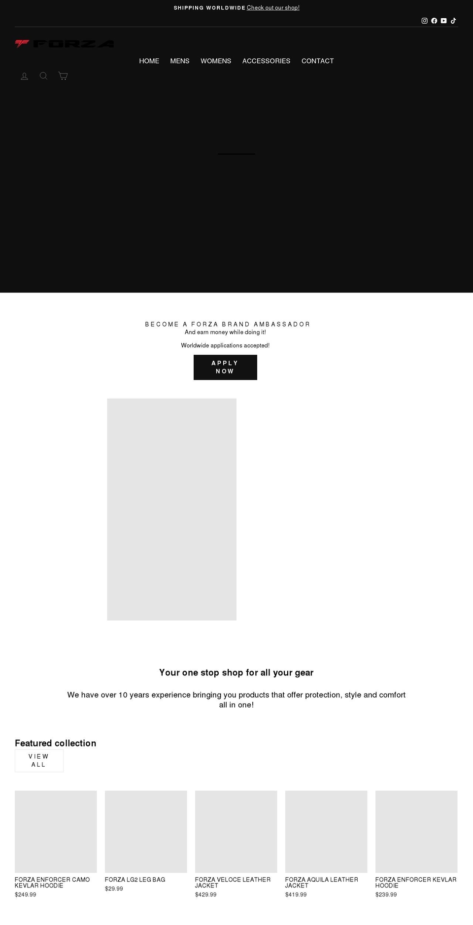 forzacanada.com shopify website screenshot